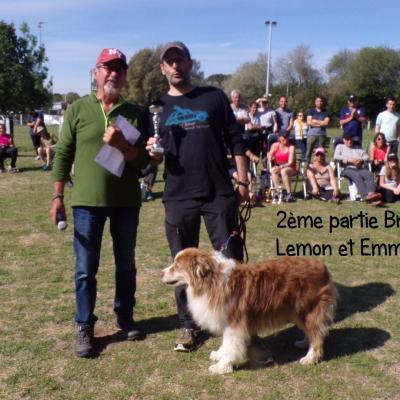 Lion King  et Emmanuel Durand. 1er degré  2ème partie de Brevet d'agility