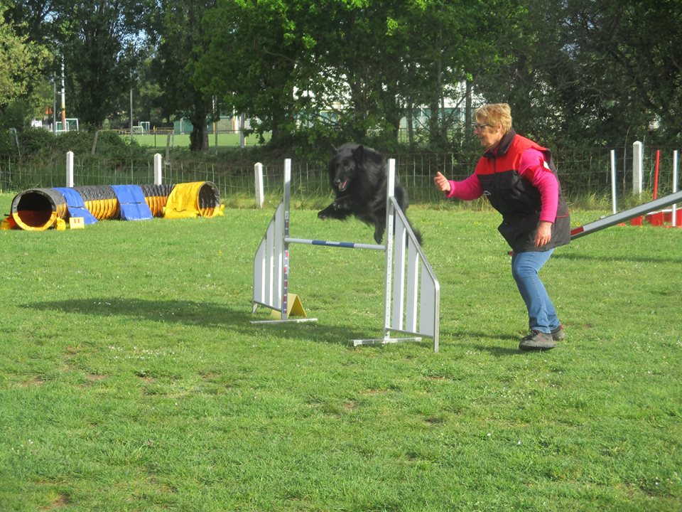 Mireille Jégou avec Junior du Pré de L'Aubois.SR.1er degré