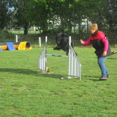 Mireille Jégou avec Junior du Pré de L'Aubois.SR.1er degré